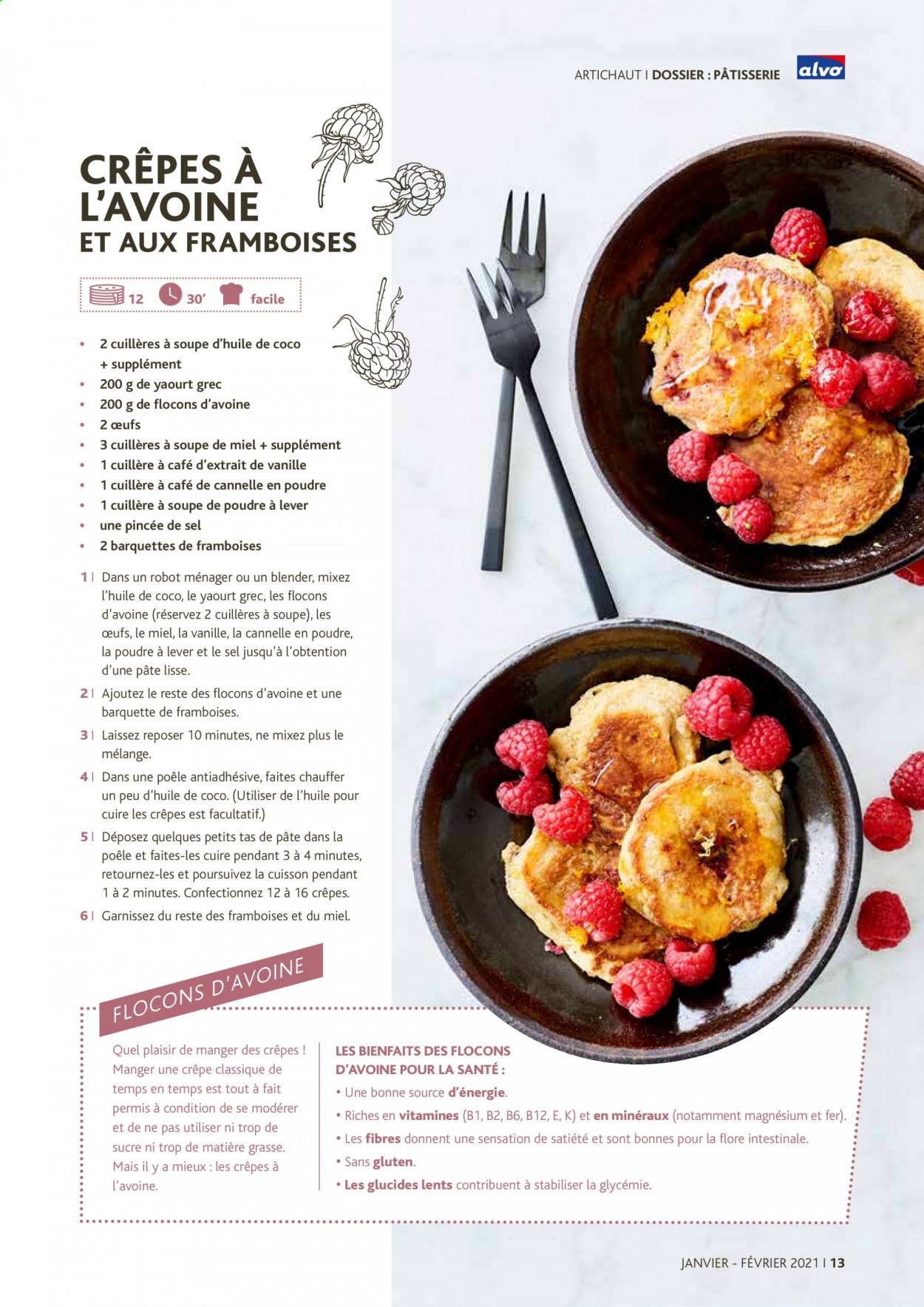 thumbnail - Catalogue Alvo - 01/01/2021 - 28/02/2021 - Produits soldés - artichaut, crêpes, œufs, biscuits. Page 13.