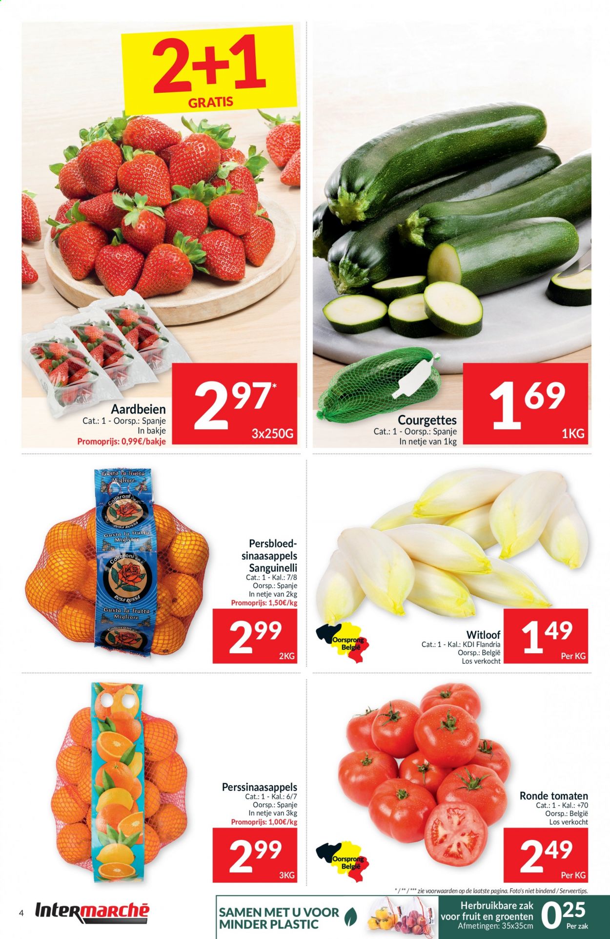 thumbnail - Intermarché-aanbieding - 23/02/2021 - 28/02/2021 -  producten in de aanbieding - aardbeien, perssinaasappels. Pagina 4.