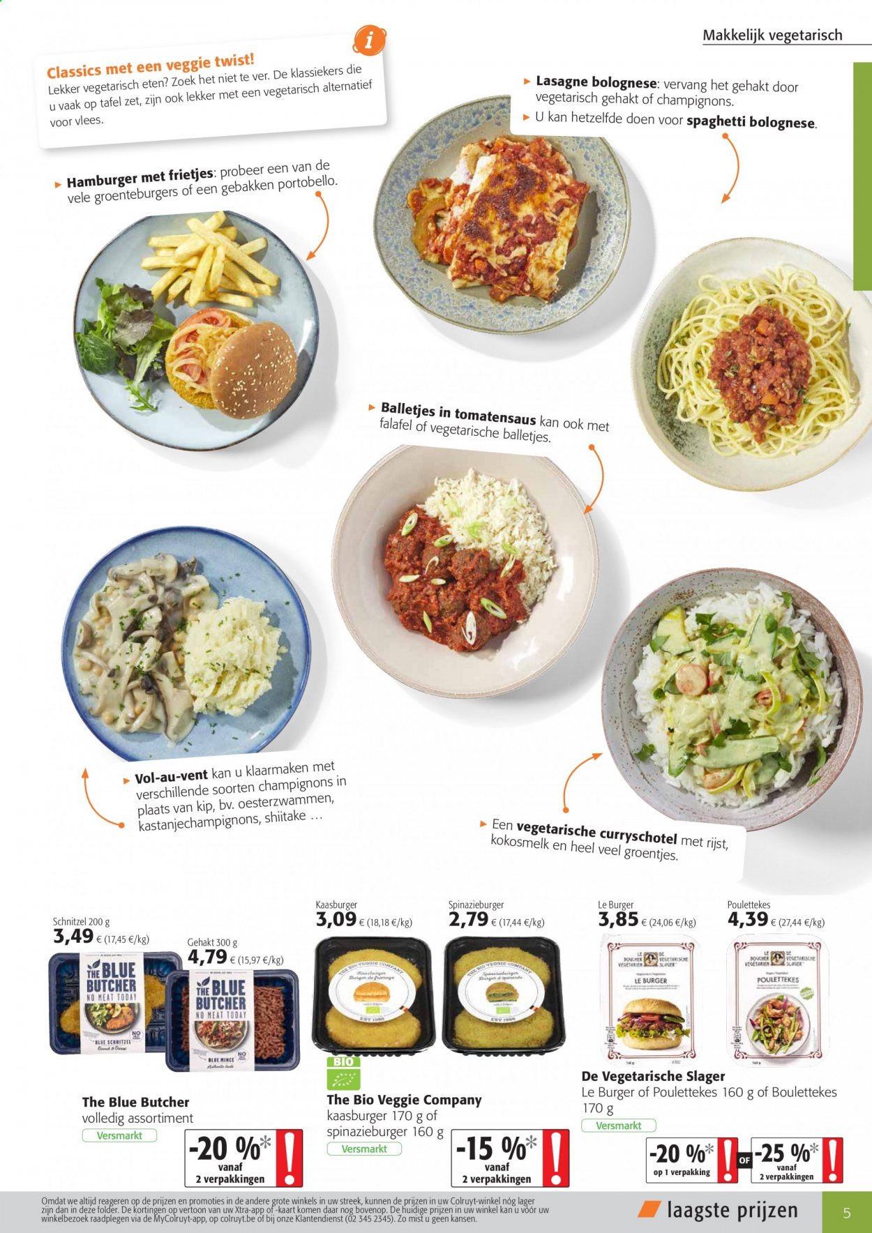 thumbnail - Colruyt-aanbieding - 24/02/2021 - 09/03/2021 -  producten in de aanbieding - kokosmelk, lasagne, rijst, spaghetti, Falafel, vegetarisch eten, Veggie. Pagina 5.