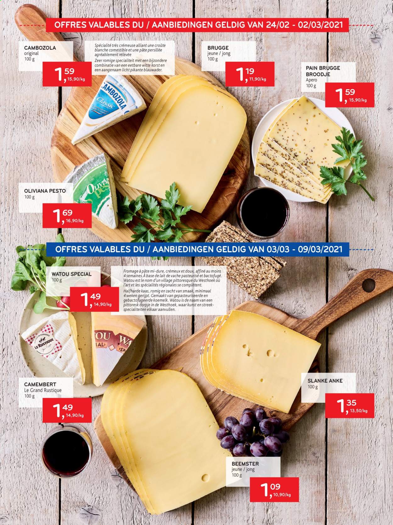 thumbnail - Alvo-aanbieding - 24/02/2021 - 09/03/2021 -  producten in de aanbieding - kaas, Camembert, pesto. Pagina 4.