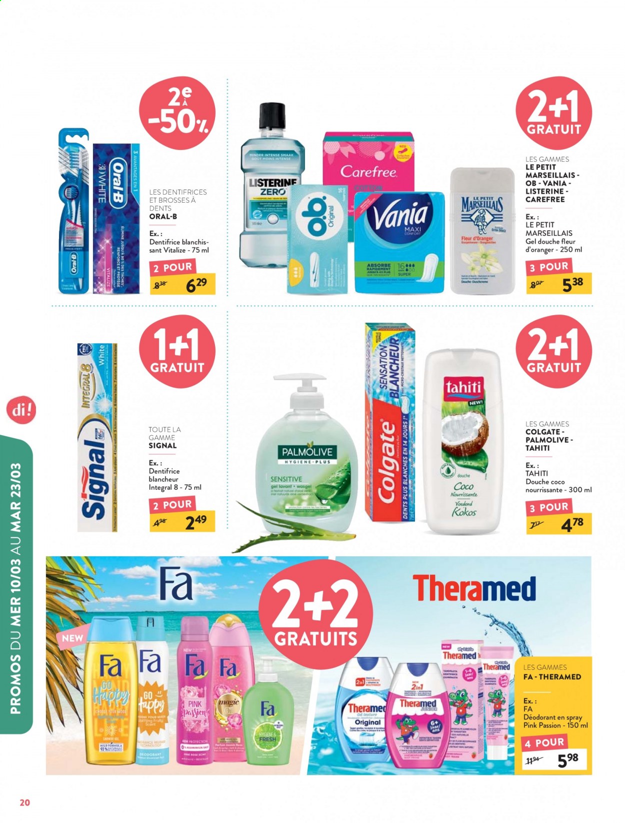 thumbnail - Di-aanbieding - 24/02/2021 - 23/03/2021 -  producten in de aanbieding - Colgate, deodorant, Listerine, Oral-B, Palmolive, Fa. Pagina 20.