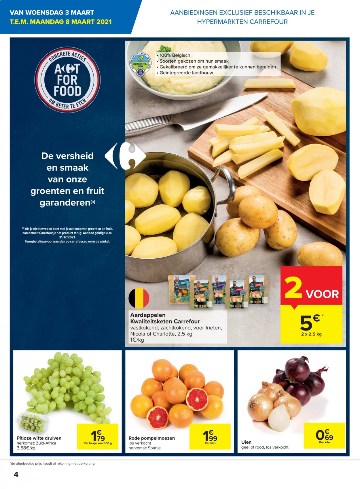 thumbnail - Carrefour hypermarkt-aanbieding - 03/03/2021 - 15/03/2021 -  producten in de aanbieding - aardappelen, druiven. Pagina 4.