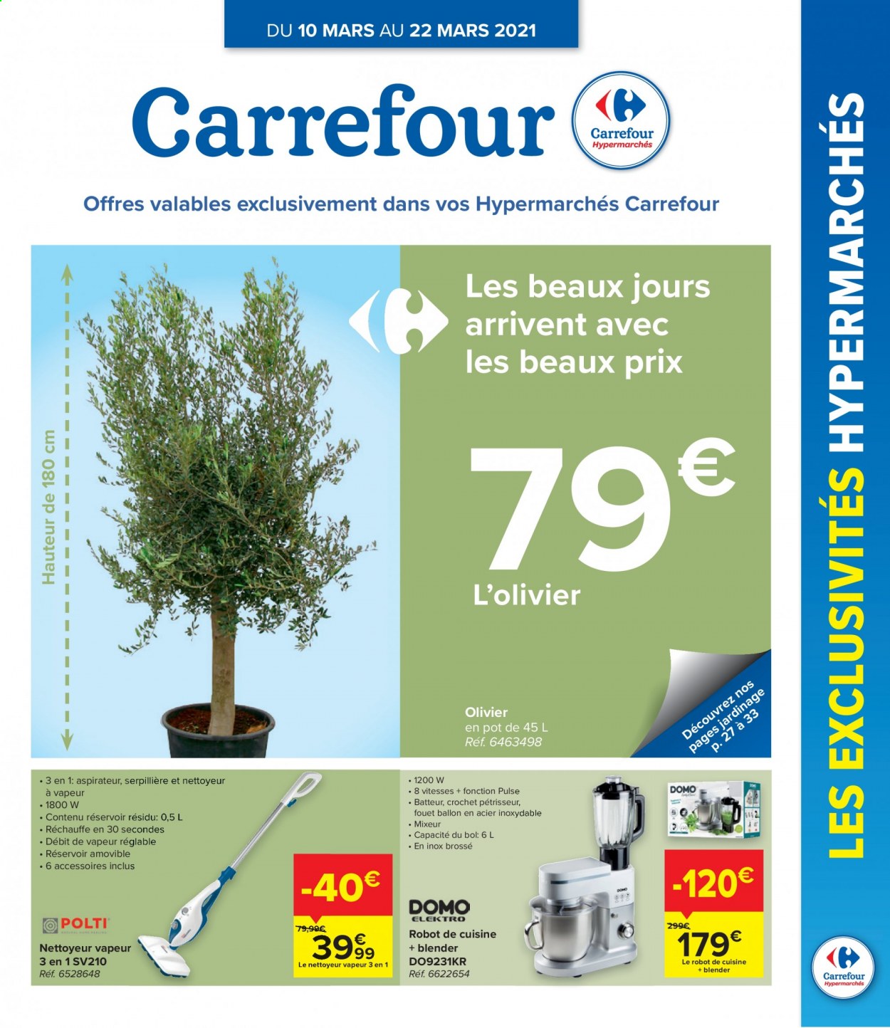 thumbnail - Carrefour hypermarkt-aanbieding - 10/03/2021 - 22/03/2021 -  producten in de aanbieding - blender, robot. Pagina 1.