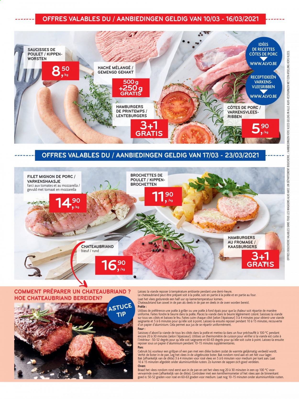 thumbnail - Alvo-aanbieding - 10/03/2021 - 23/03/2021 -  producten in de aanbieding - hamburger, tomaten, mozzarella. Pagina 4.