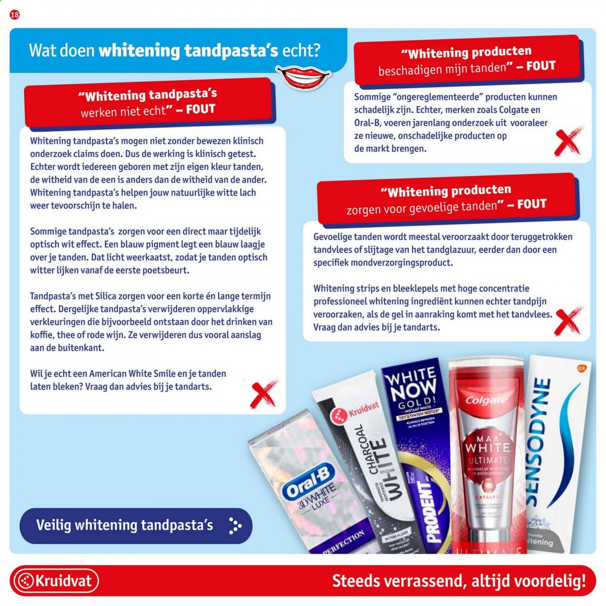 thumbnail - Kruidvat-aanbieding -  producten in de aanbieding - Prodent, tandpasta, Colgate, Oral-B, Sensodyne. Pagina 18.