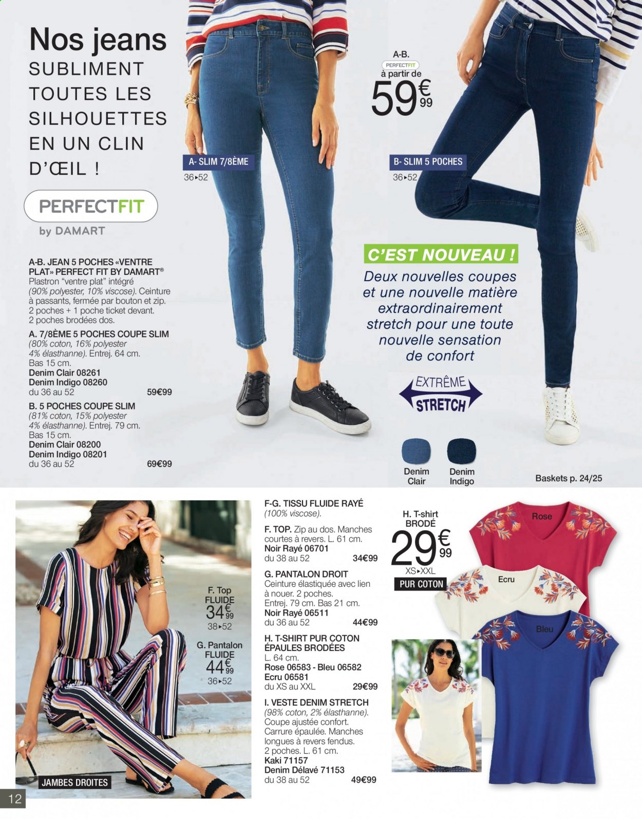 thumbnail - Damart-aanbieding - 01/04/2021 - 30/04/2021 -  producten in de aanbieding - jeans, pantalon, shirt, top, t-shirt. Pagina 12.