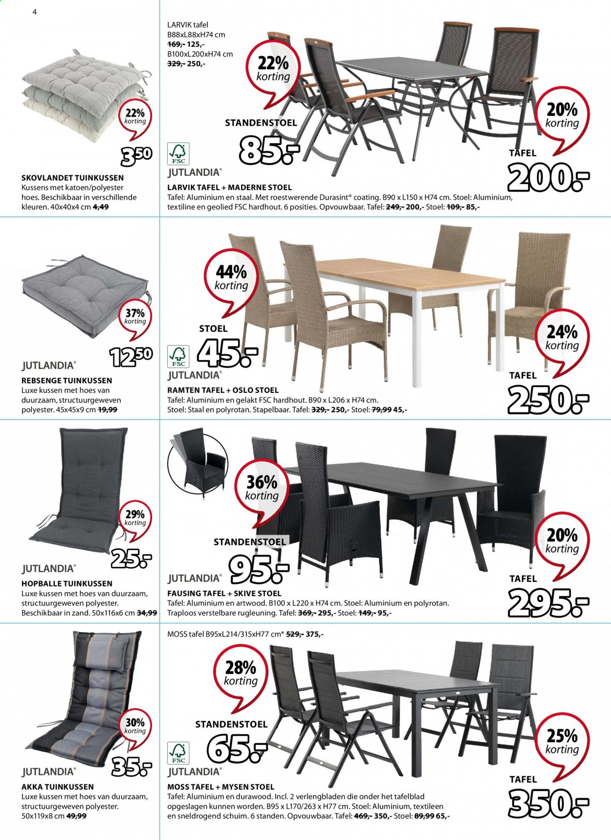 thumbnail - JYSK-aanbieding - 29/03/2021 - 11/04/2021 -  producten in de aanbieding - kussen, stoel. Pagina 4.