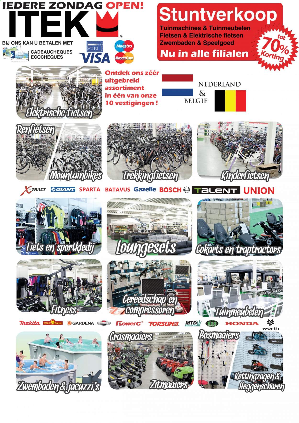 thumbnail - Itek-aanbieding - 01/04/2021 - 18/04/2021 -  producten in de aanbieding - speelgoed, Bosch, fiets, Jacuzzi. Pagina 1.