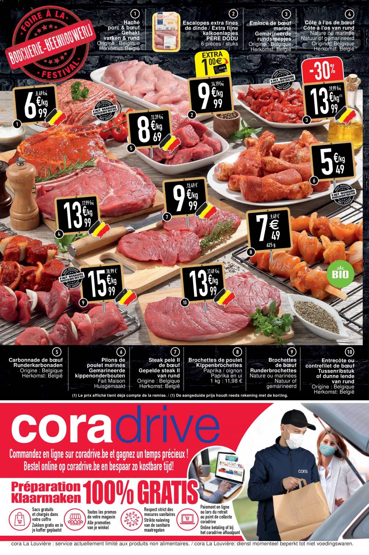 thumbnail - Cora-aanbieding - 20/04/2021 - 26/04/2021 -  producten in de aanbieding - koffer, uien, entrecote, steak. Pagina 2.