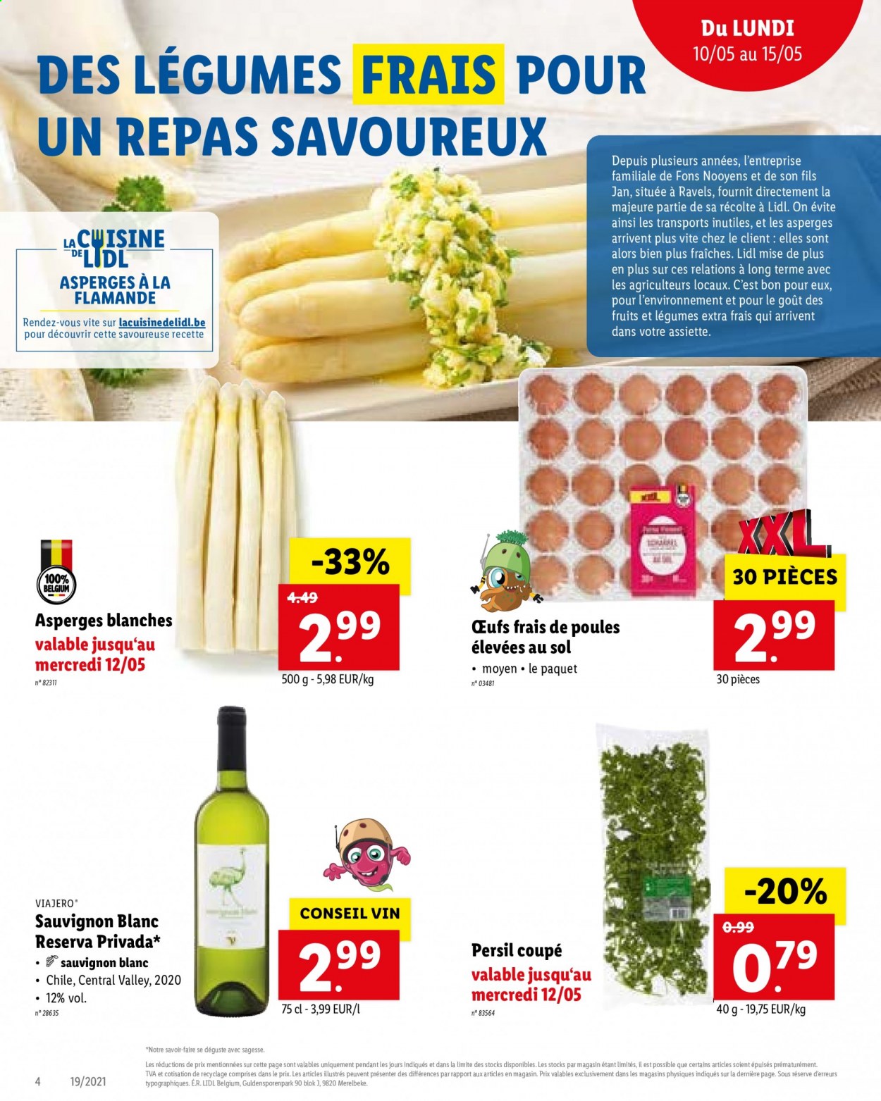 thumbnail - Lidl-aanbieding - 10/05/2021 - 15/05/2021 -  producten in de aanbieding - asperges, Persil, Sauvignon Blanc. Pagina 4.