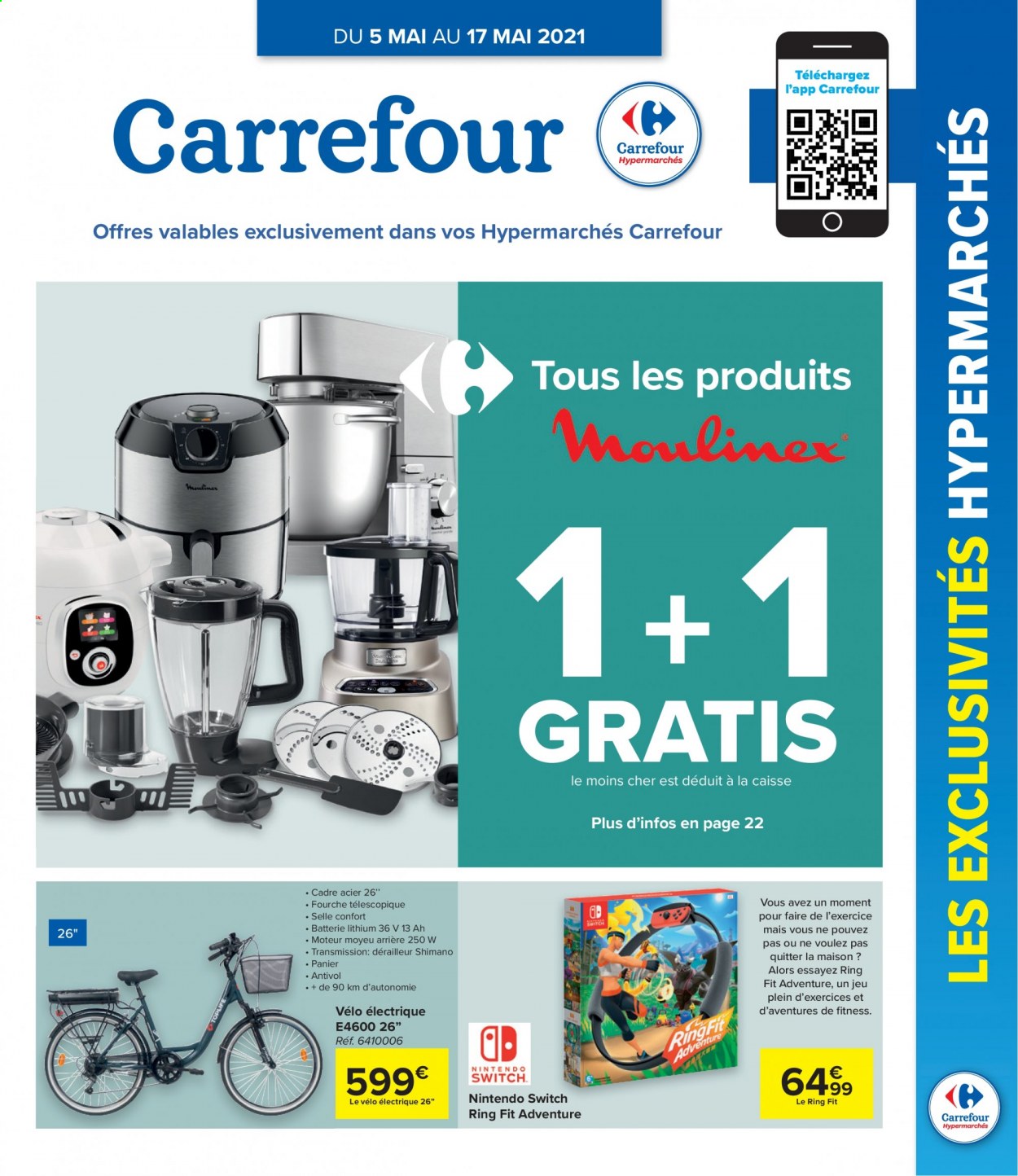 thumbnail - Carrefour hypermarkt-aanbieding - 05/05/2021 - 17/05/2021 -  producten in de aanbieding - ring, maïs, Shimano, switch, Nintendo Switch. Pagina 1.