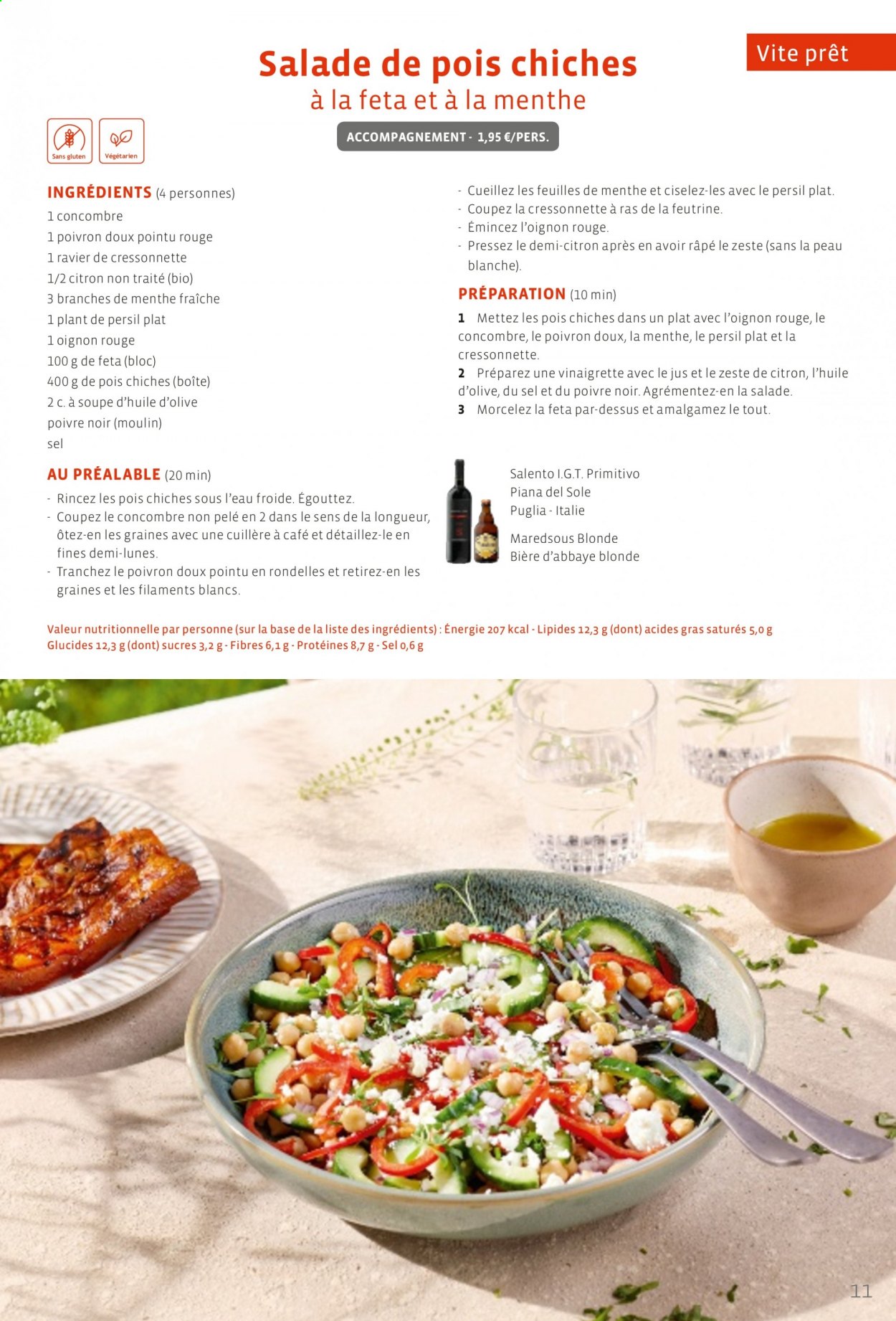thumbnail - Colruyt-aanbieding -  producten in de aanbieding - vegetarisch eten, Persil, vinaigrette, Feta. Pagina 11.