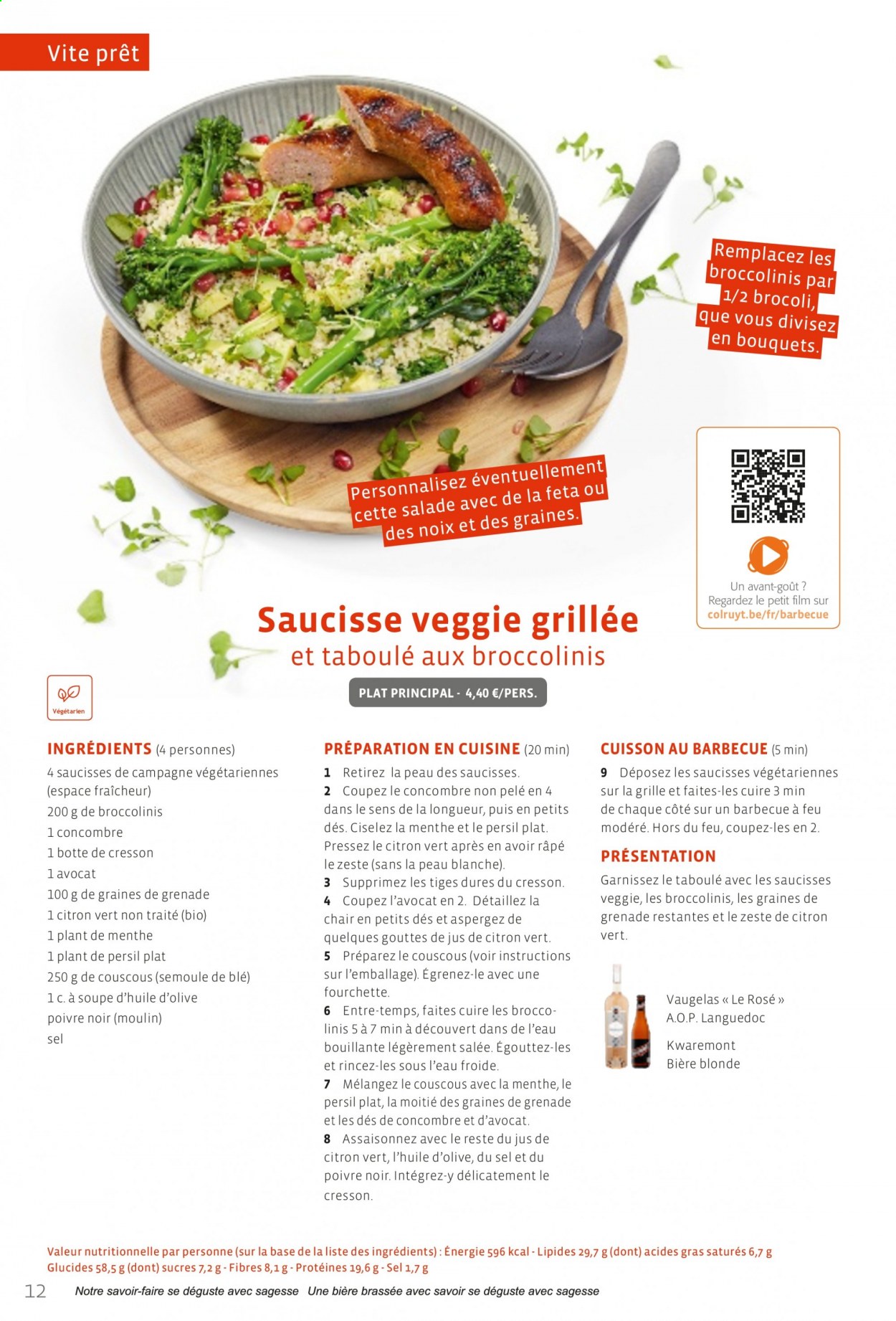 thumbnail - Colruyt-aanbieding -  producten in de aanbieding - vegetarisch eten, Veggie, Persil, couscous, BBQ. Pagina 12.