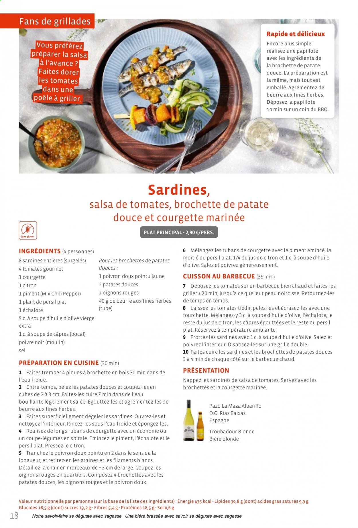 thumbnail - Colruyt-aanbieding -  producten in de aanbieding - maïs, vegetarisch eten, Persil, courgette, BBQ. Pagina 18.