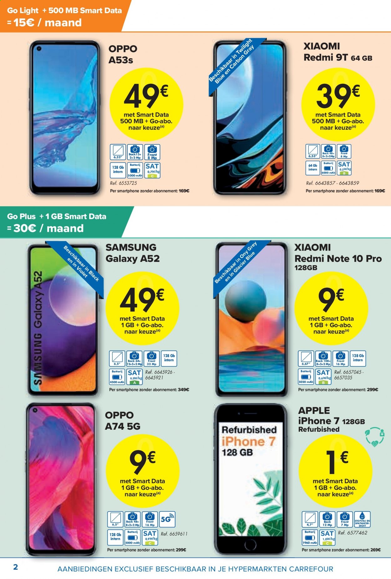 thumbnail - Carrefour hypermarkt-aanbieding - 21/05/2021 - 30/06/2021 -  producten in de aanbieding - Samsung, smartphone, iPhone. Pagina 2.