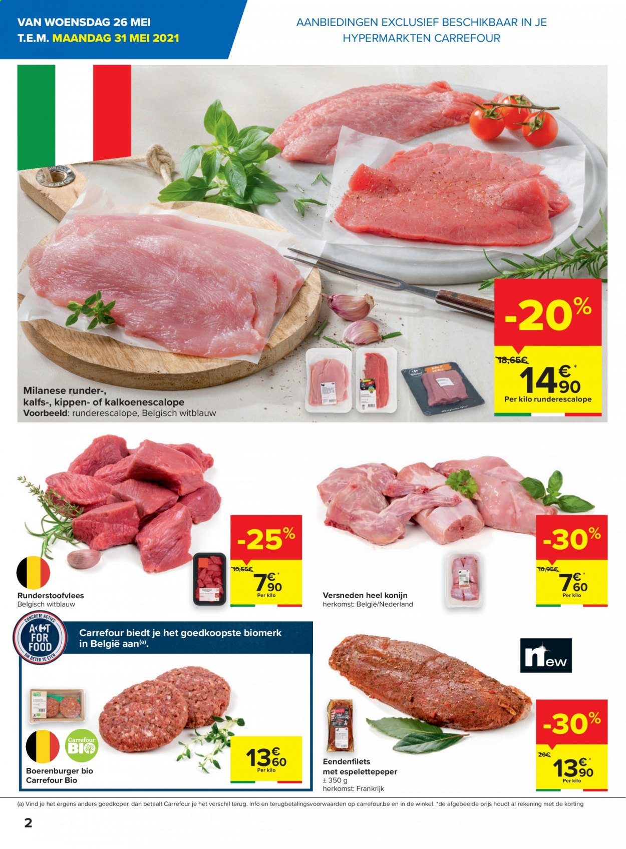 thumbnail - Carrefour hypermarkt-aanbieding - 26/05/2021 - 07/06/2021 -  producten in de aanbieding - konijn. Pagina 2.