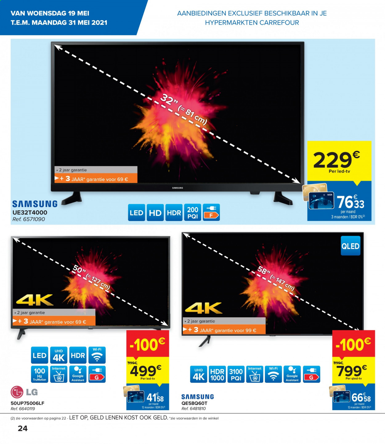 thumbnail - Carrefour hypermarkt-aanbieding - 19/05/2021 - 31/05/2021 -  producten in de aanbieding - TV, LG, Samsung. Pagina 4.
