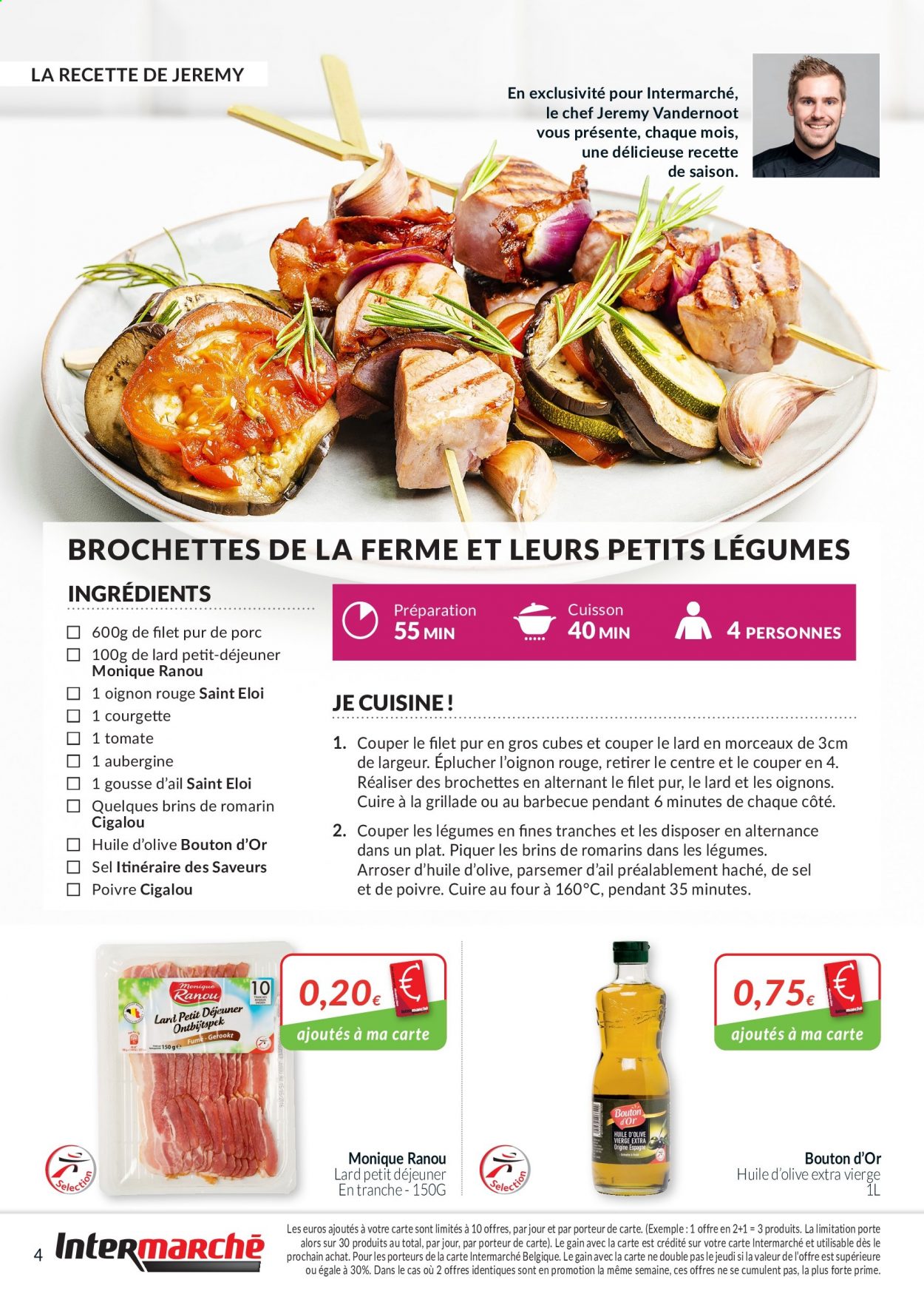 thumbnail - Intermarché-aanbieding - 01/06/2021 - 30/06/2021 -  producten in de aanbieding - aubergine, lard, courgette, BBQ. Pagina 4.