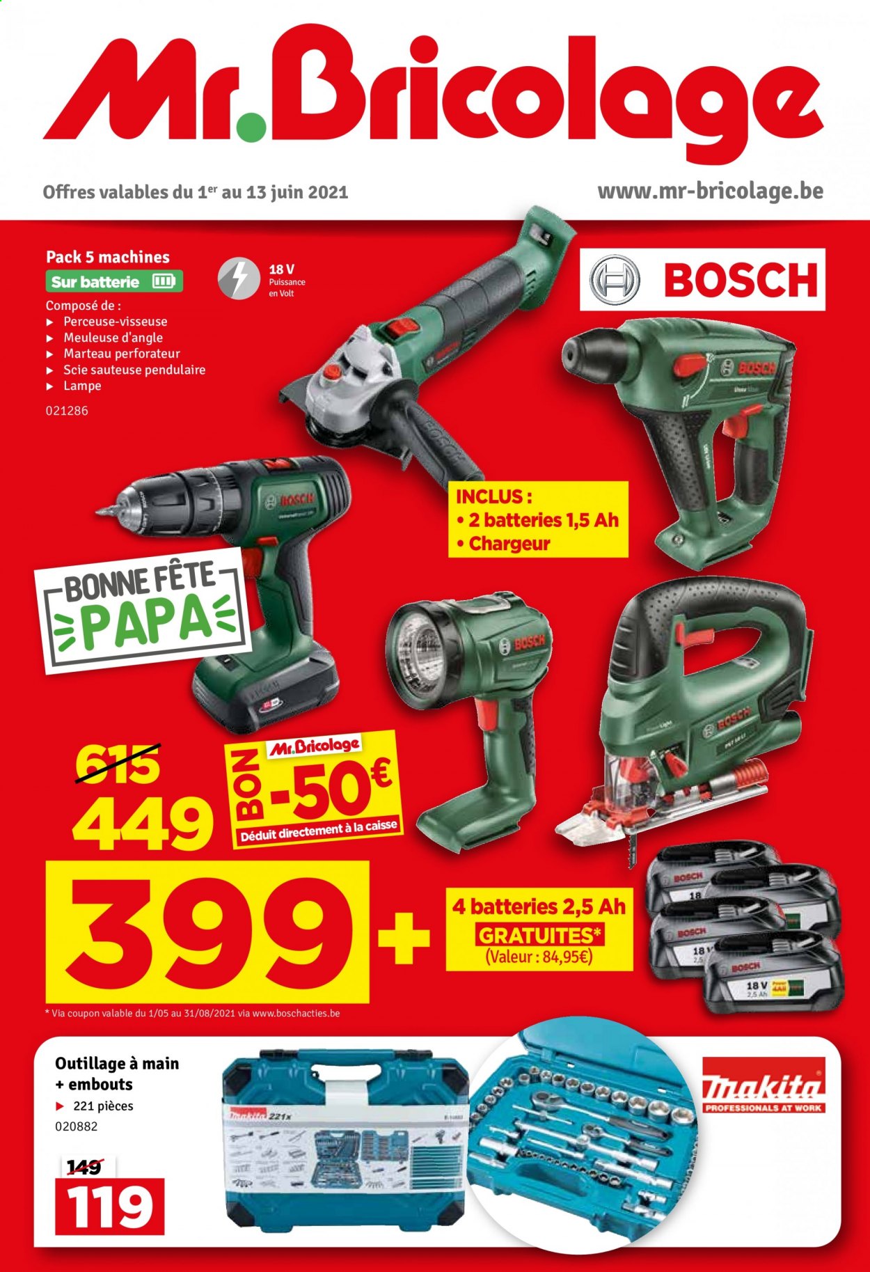 thumbnail - Mr. Bricolage-aanbieding - 01/06/2021 - 13/06/2021 -  producten in de aanbieding - Bosch. Pagina 1.