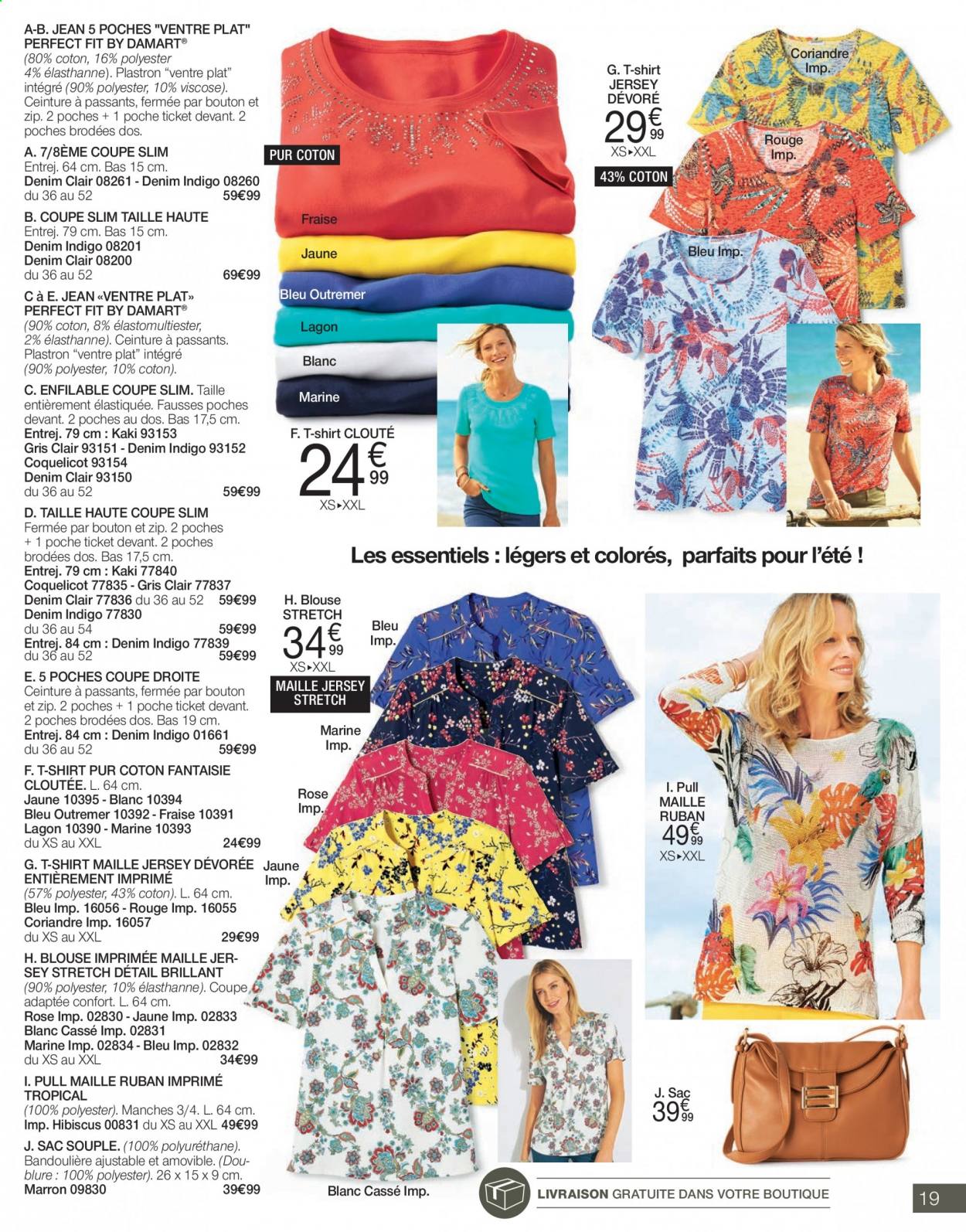 thumbnail - Damart-aanbieding - 01/06/2021 - 30/06/2021 -  producten in de aanbieding - blouse, shirt, t-shirt. Pagina 19.