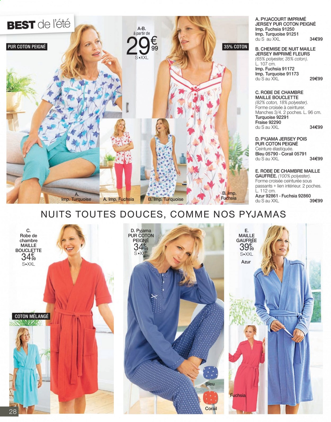 thumbnail - Damart-aanbieding - 01/06/2021 - 30/06/2021 -  producten in de aanbieding - pyjama. Pagina 28.