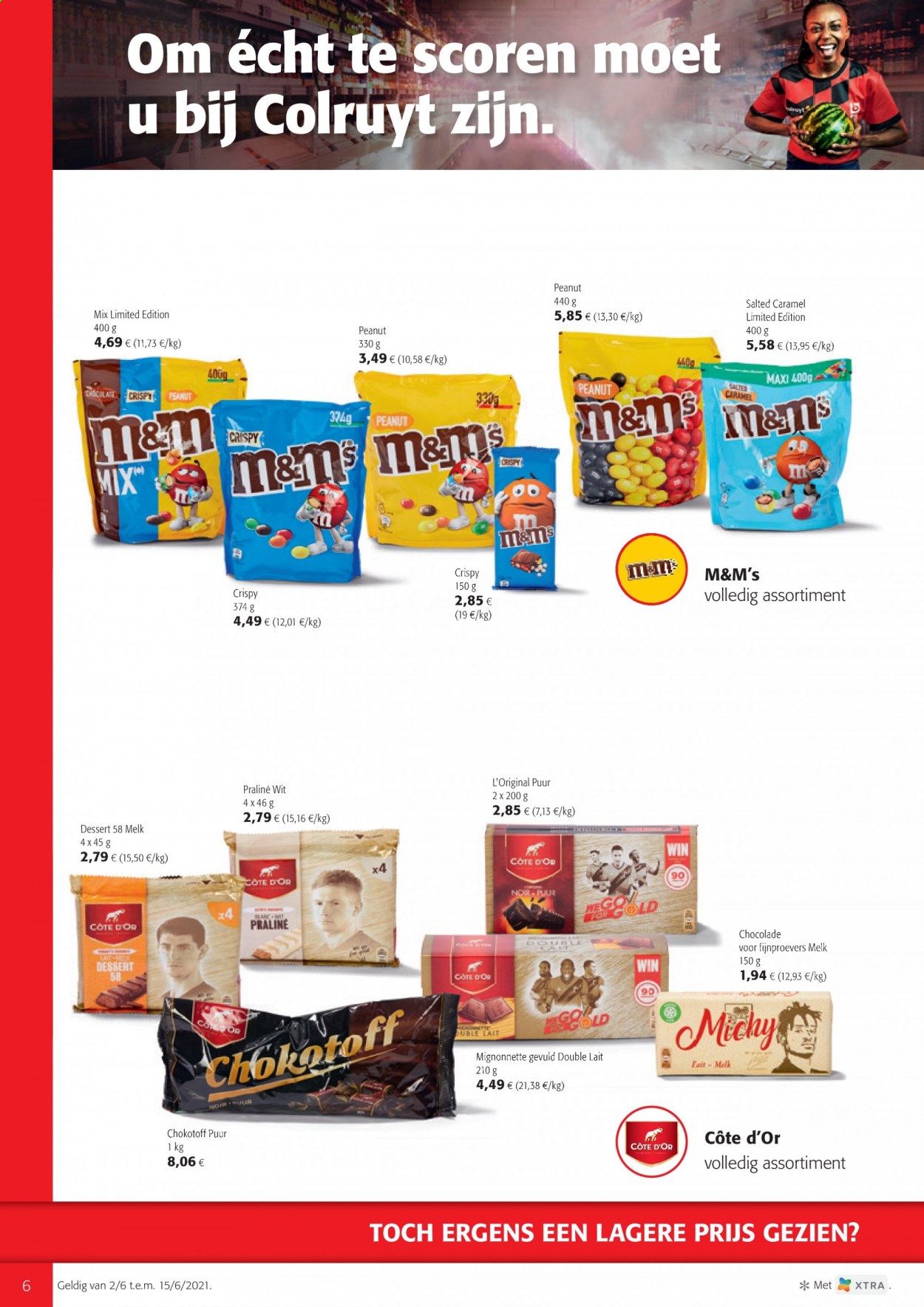 thumbnail - Colruyt-aanbieding - 02/06/2021 - 15/06/2021 -  producten in de aanbieding - chocolade, melk, Moët & Chandon, M&M's. Pagina 6.
