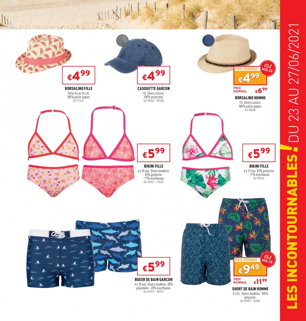 thumbnail - Trafic-aanbieding - 23/06/2021 - 27/06/2021 -  producten in de aanbieding - bikini, short. Pagina 3.