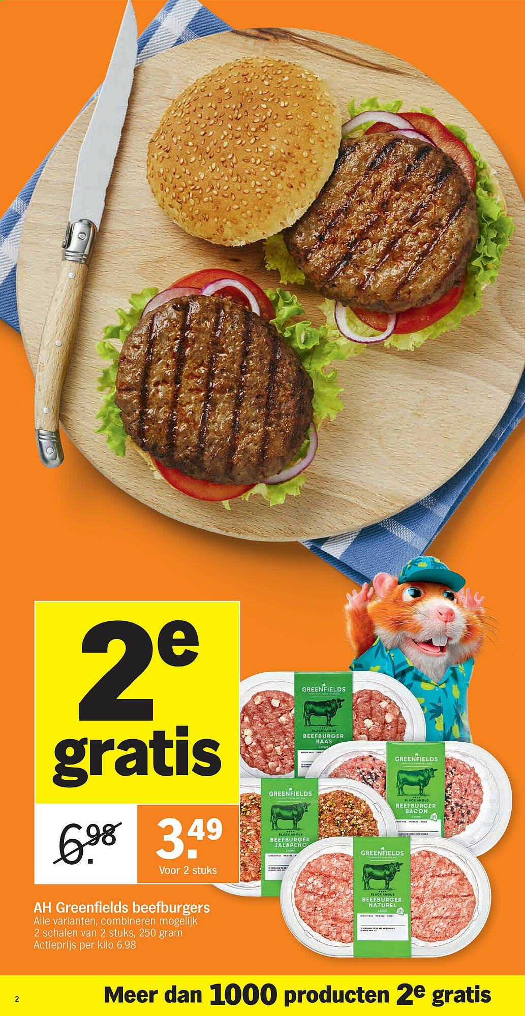 thumbnail - Albert Heijn-aanbieding - 28/06/2021 - 04/07/2021 -  producten in de aanbieding - kaas, bacon. Pagina 2.