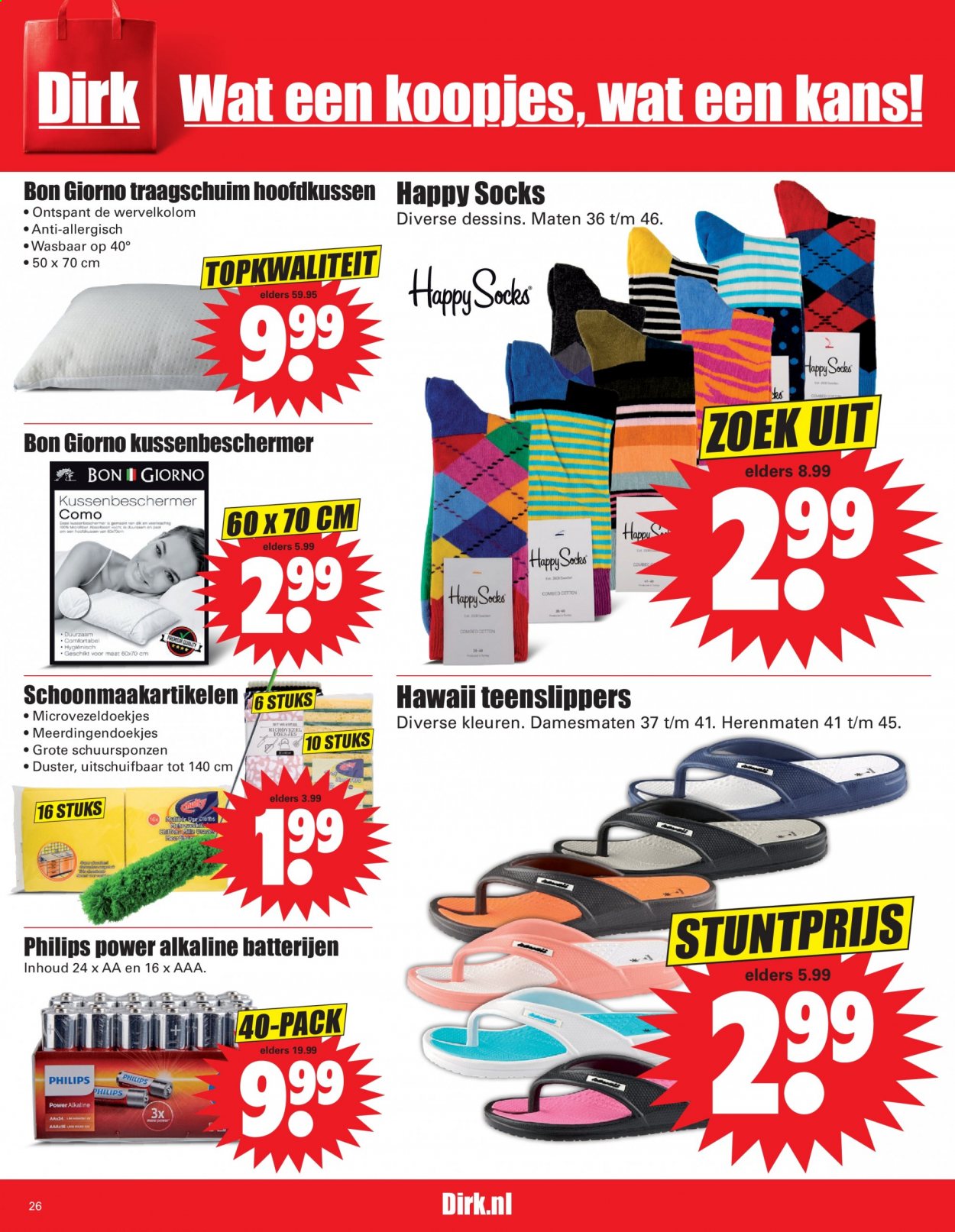 thumbnail - Dirk-aanbieding - 9-5-2021 - 15-5-2021 -  producten in de aanbieding - Philips, Happy Socks. Pagina 28.