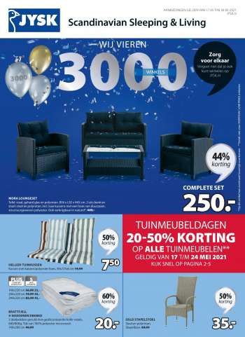 JYSK-aanbieding - 17.5.2021 - 30.5.2021.