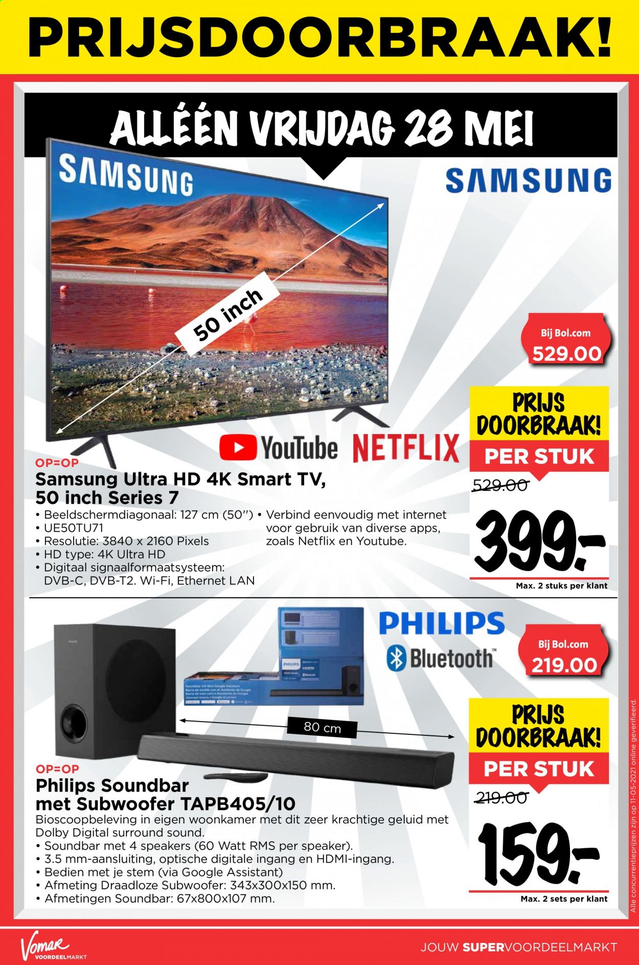 thumbnail - Vomar-aanbieding - 27-5-2021 - 29-5-2021 -  producten in de aanbieding - Philips, Samsung. Pagina 3.