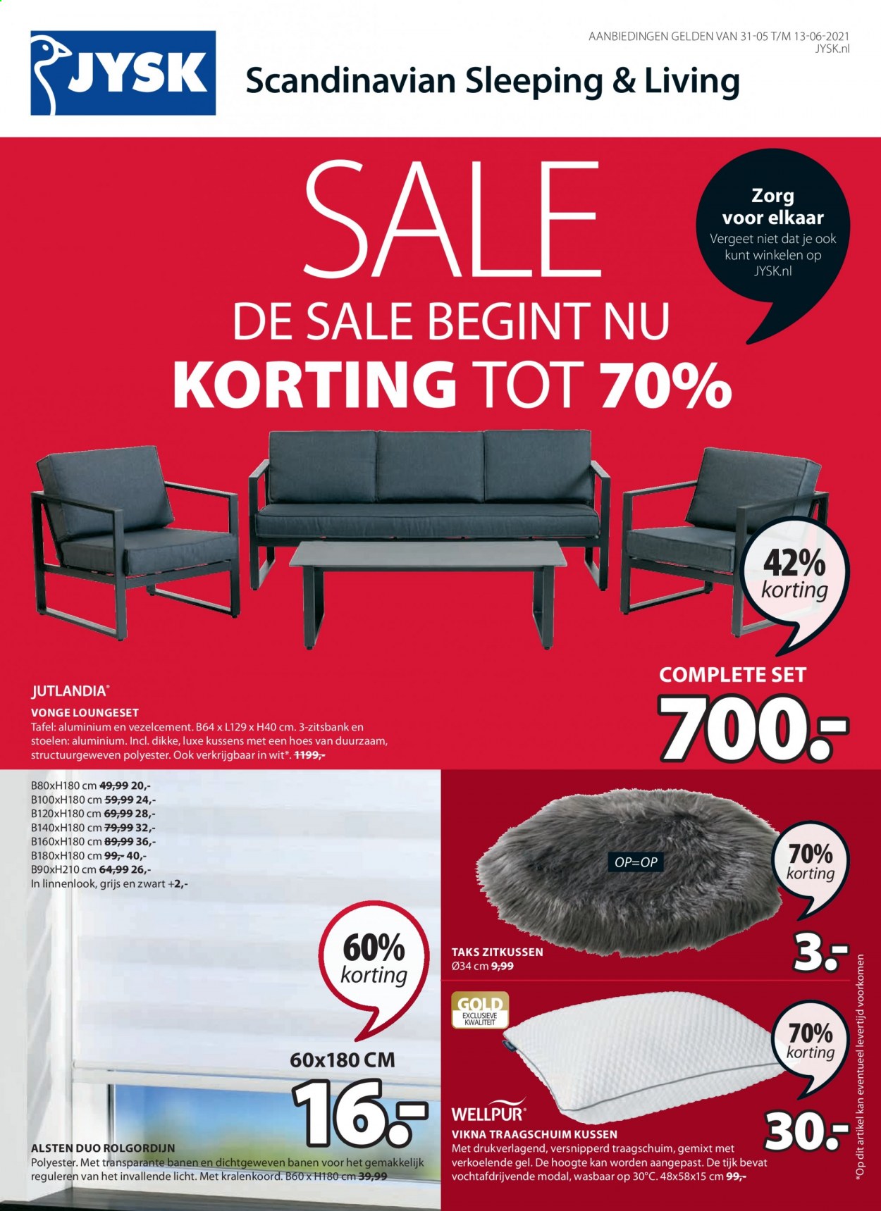 JYSK-aanbieding - 31-5-2021 - 13-6-2021. Pagina 1