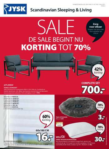JYSK-aanbieding - 31.5.2021 - 13.6.2021.