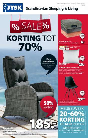 JYSK-aanbieding - 7.6.2021 - 20.6.2021.