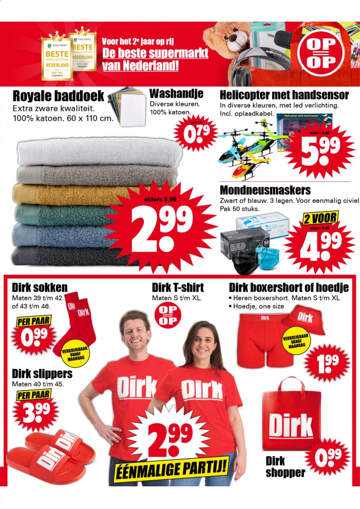 thumbnail - Dirk-aanbieding - 13-6-2021 - 19-6-2021 -  producten in de aanbieding - slippers. Pagina 29.
