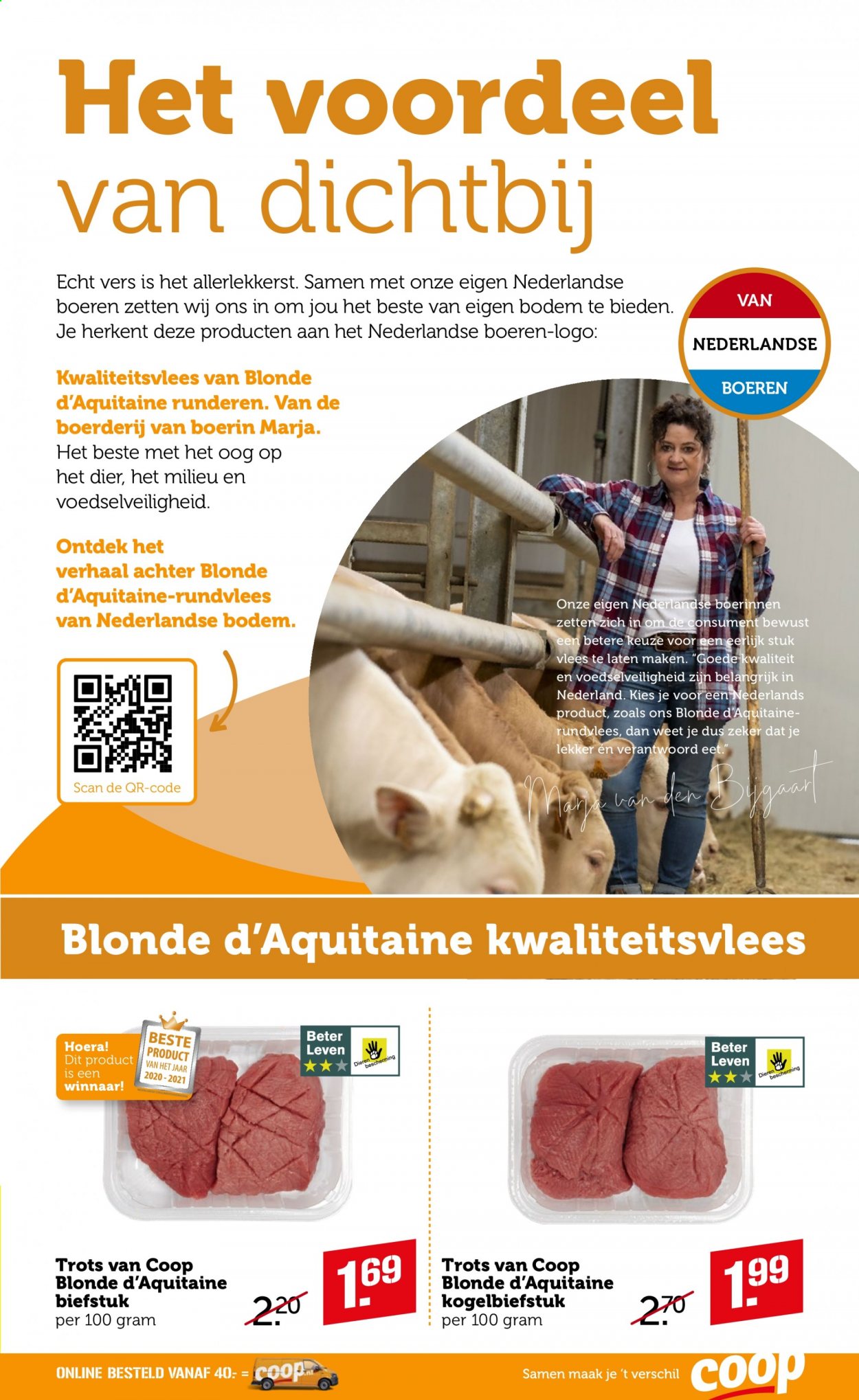 thumbnail - Coop-aanbieding - 14-6-2021 - 20-6-2021 -  producten in de aanbieding - biefstuk, rundvlees. Pagina 3.