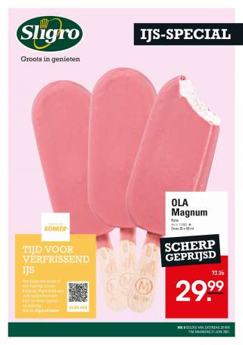 Sligro-aanbieding - 29.5.2021 - 21.6.2021.