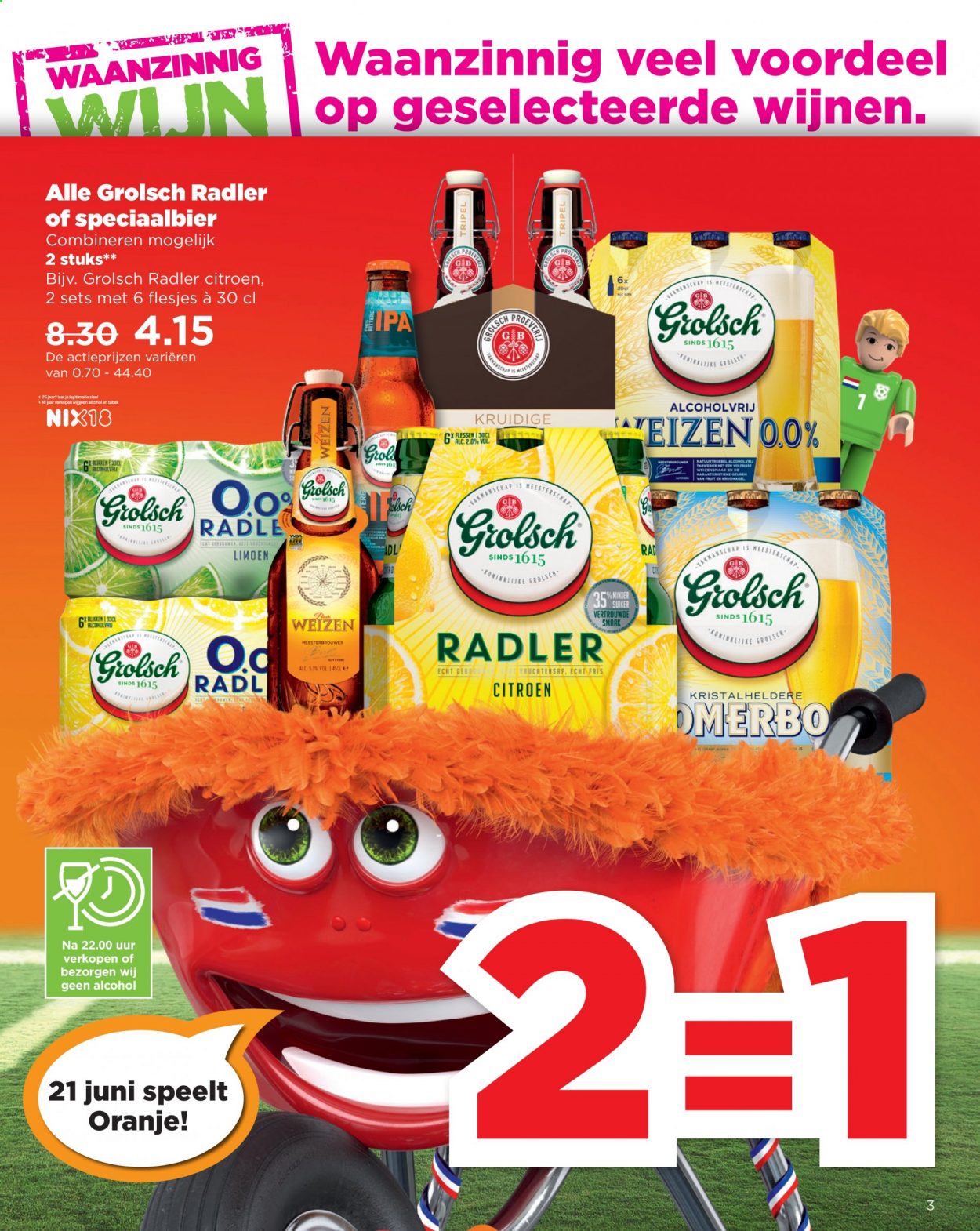 thumbnail - Plus-aanbieding - 20-6-2021 - 26-6-2021 -  producten in de aanbieding - Grolsch, citroen, limoen, oranje, suiker. Pagina 3.