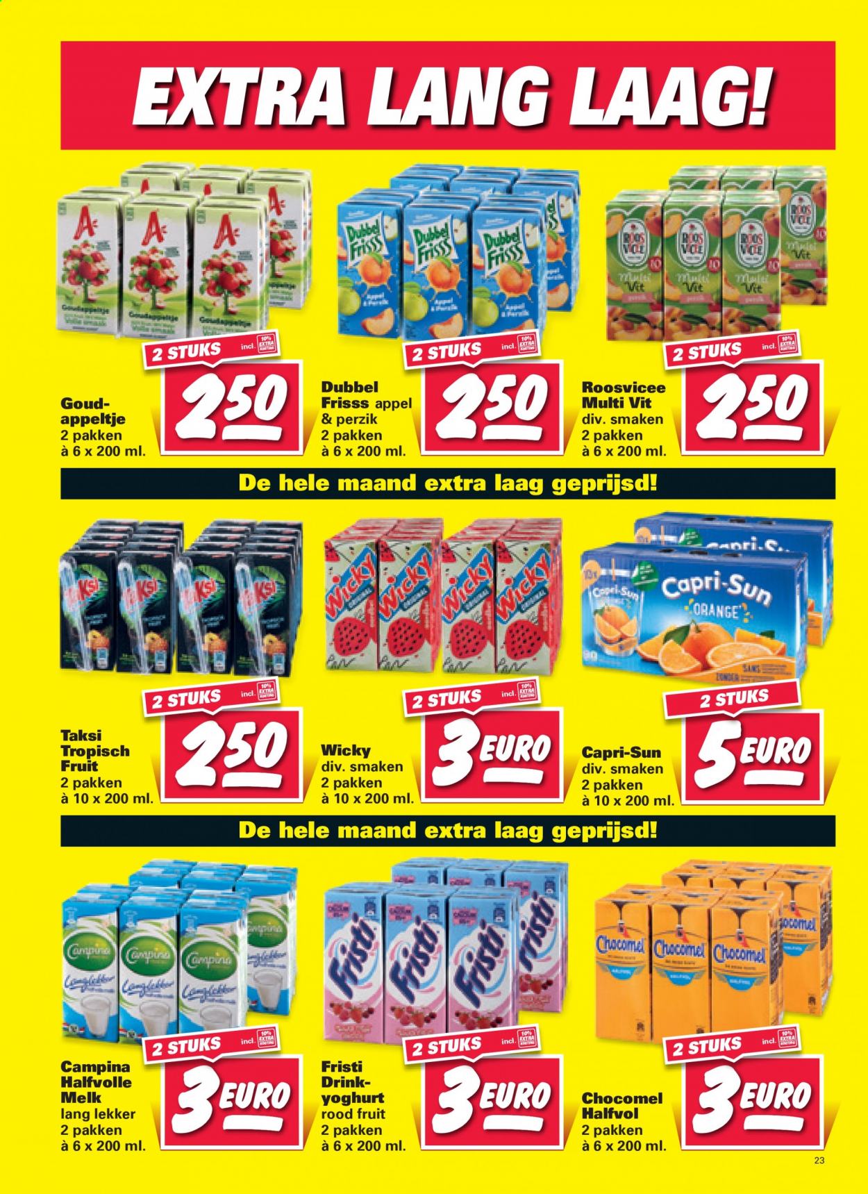 thumbnail - Nettorama-aanbieding - 28-6-2021 - 4-7-2021 -  producten in de aanbieding - perzik, Campina, melk. Pagina 23.