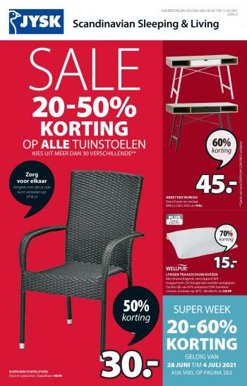 JYSK-aanbieding - 28.6.2021 - 11.7.2021.