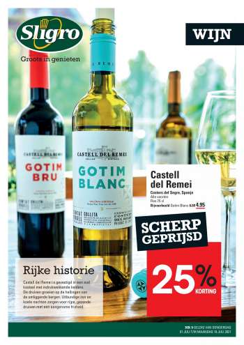 Sligro-aanbieding - 1.7.2021 - 19.7.2021.