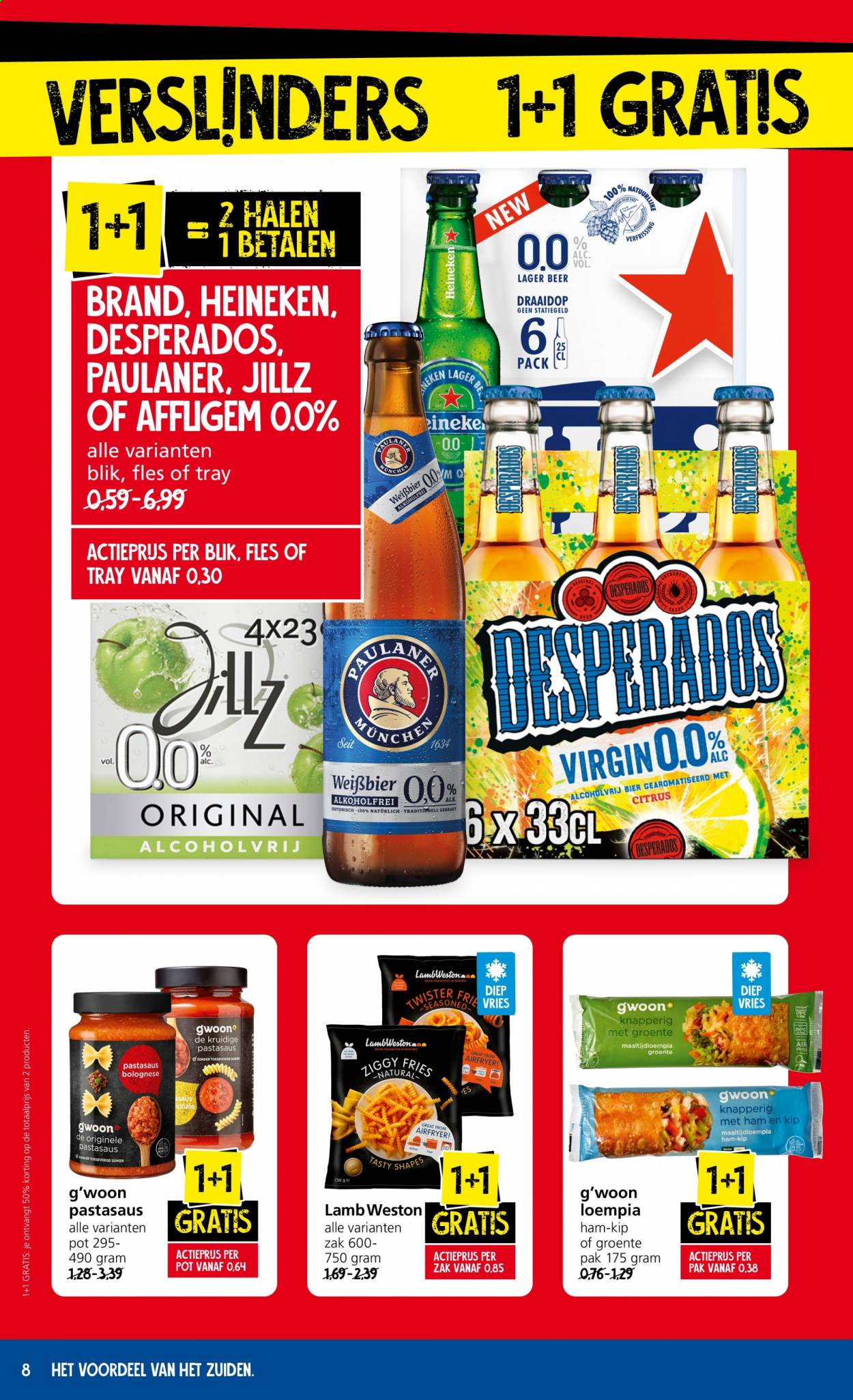 thumbnail - Jan Linders-aanbieding - 12-7-2021 - 18-7-2021 -  producten in de aanbieding - Heineken, bier, ham. Pagina 8.