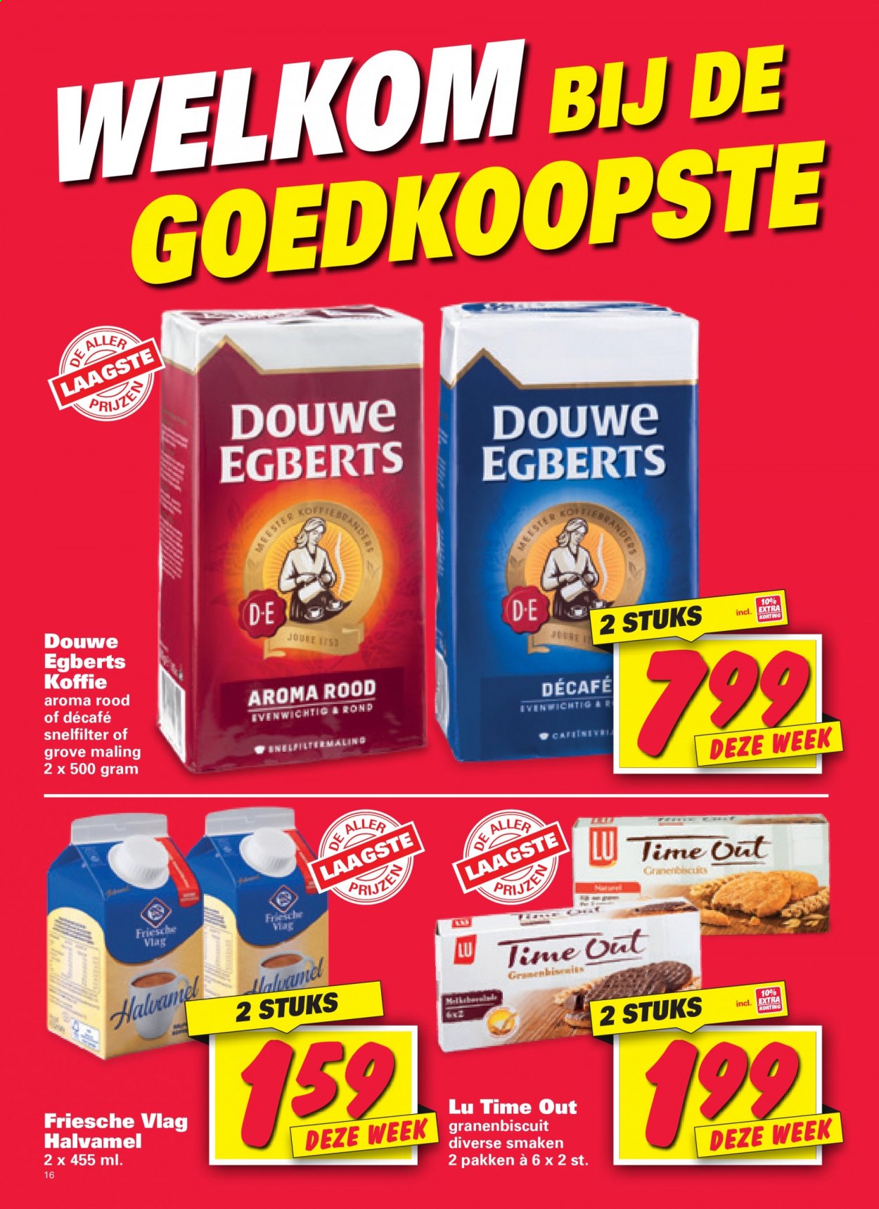 thumbnail - Nettorama-aanbieding - 12-7-2021 - 18-7-2021 -  producten in de aanbieding - Douwe Egberts, koffie. Pagina 16.