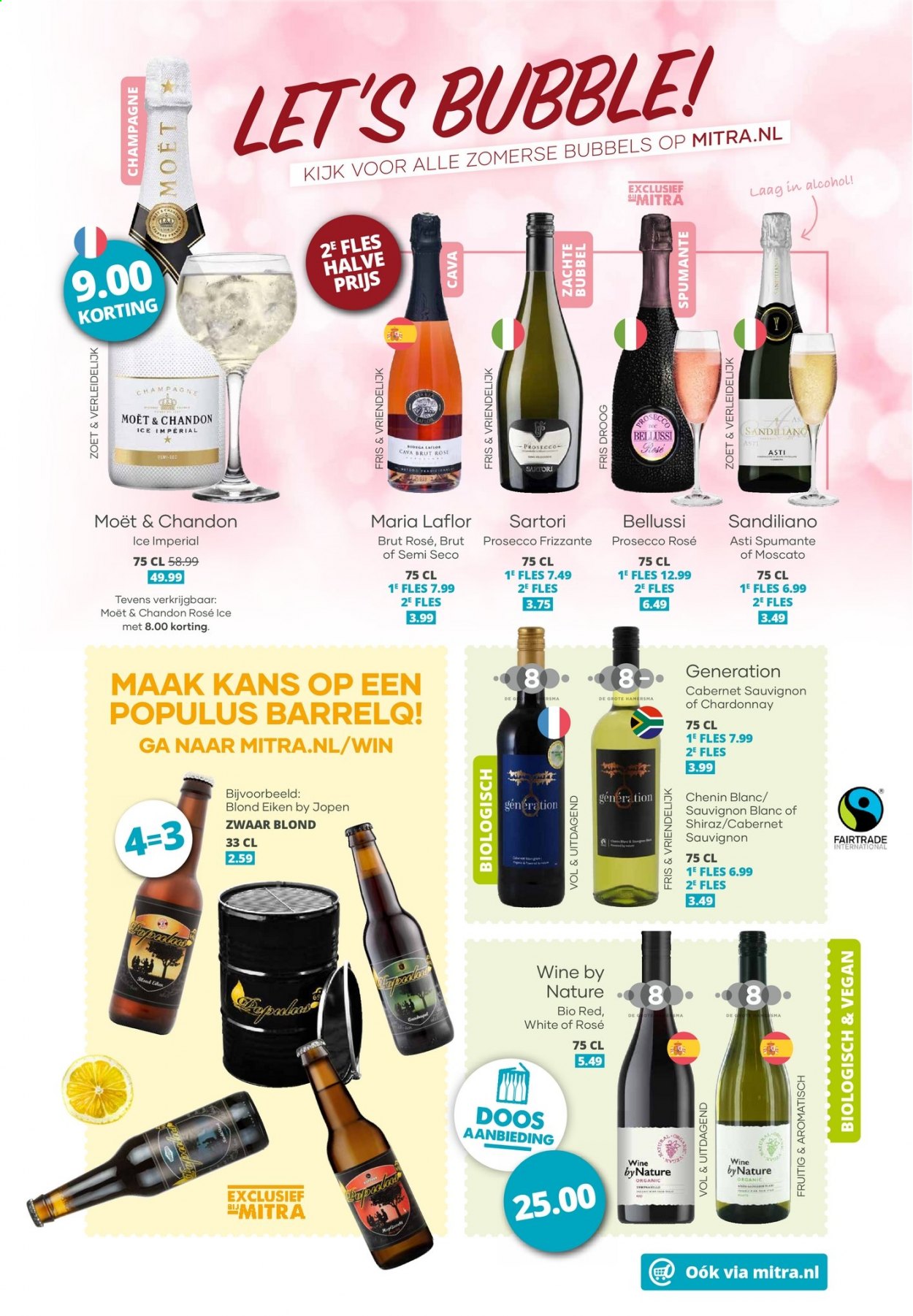 thumbnail - Mitra-aanbieding - 12-7-2021 - 1-8-2021 -  producten in de aanbieding - Cabernet Sauvignon, Cava, champagne, Chardonnay, Moët & Chandon, prosecco, Sauvignon Blanc, Spumante. Pagina 7.