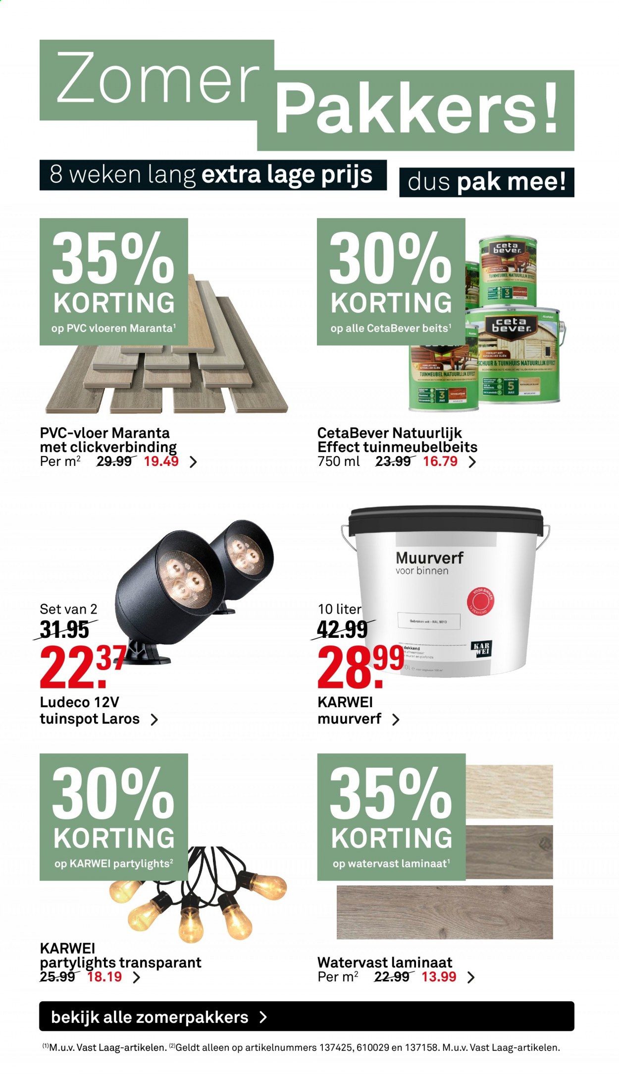 thumbnail - Karwei-aanbieding - 12-7-2021 - 25-7-2021 -  producten in de aanbieding - muurverf, laminaat, vloeren, mat. Pagina 12.