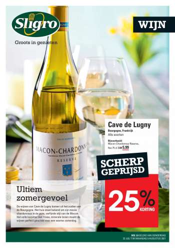 Sligro-aanbieding - 22.7.2021 - 9.8.2021.