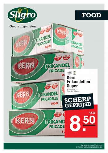 Sligro-aanbieding - 22.7.2021 - 9.8.2021.
