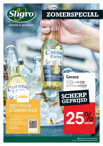Sligro-aanbieding - 22.7.2021 - 9.8.2021.