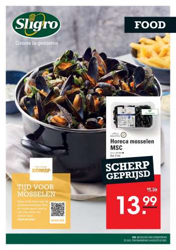 Sligro-aanbieding - 22.7.2021 - 9.8.2021.