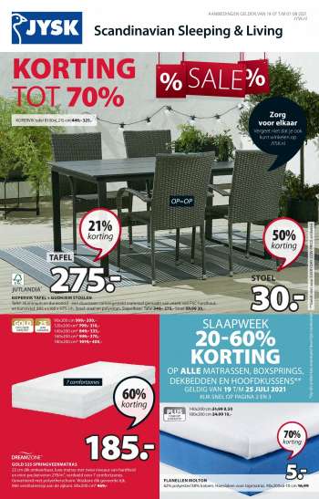 JYSK-aanbieding - 19.7.2021 - 1.8.2021.